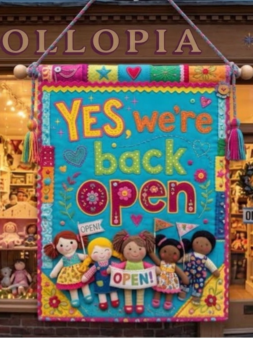 Yes We're Back Open